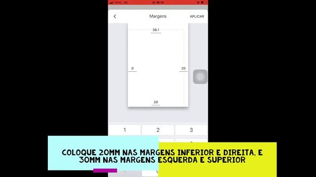 COLOCANDO MARGEM NO GOOGLE DOCS DO IPHONE (ABNT) смотреть онлайн