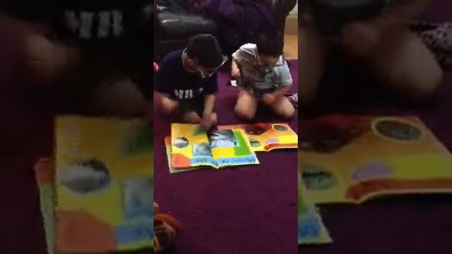 Kids with their 3d books and glasses смотреть онлайн