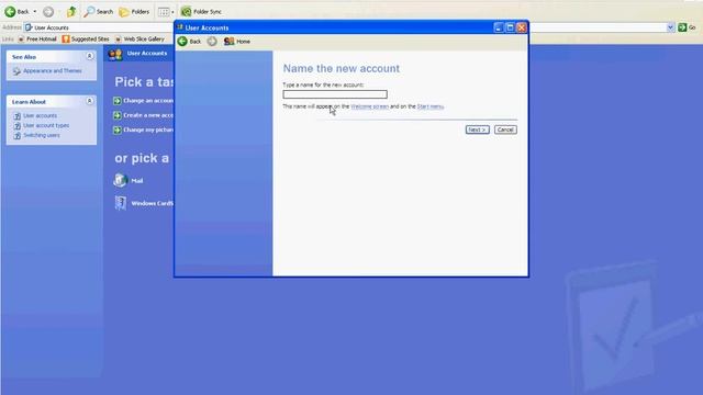 how to create an user account in win xp смотреть онлайн