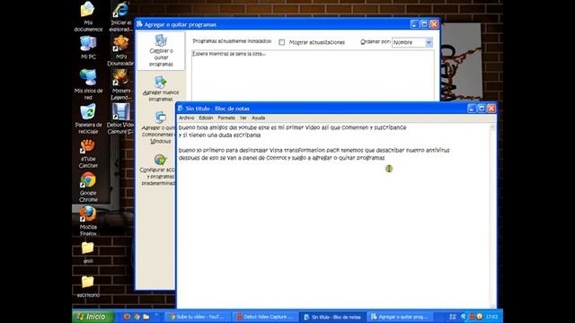 COMO DESINSTALAR VISTA TRANSFORMATION PACK.avi смотреть онлайн