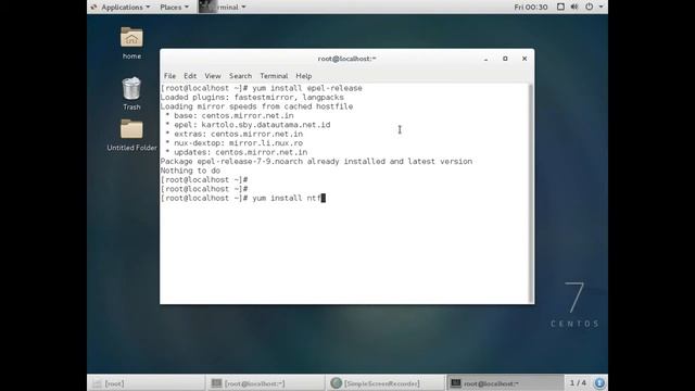 How to Mount NTFS Partition in Centos 7 смотреть онлайн