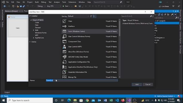 Lecture 2 | Designing Part Of User Window | Data Grid View | 2021 смотреть онлайн