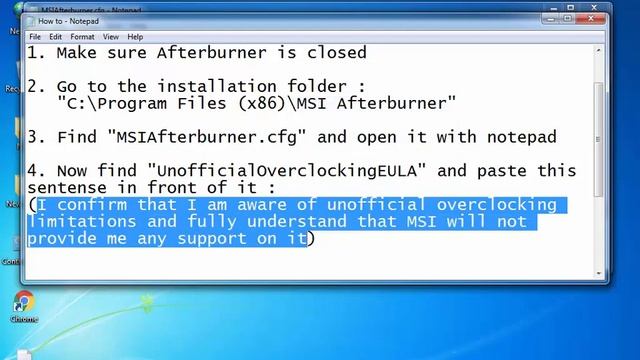 288 How to enable MSI Afterburner Unofficial Overclocking on AMD or ATI Graphics cards2 смотреть онлайн