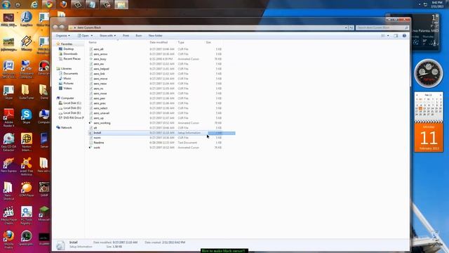 How to make black cursor(windows7) смотреть онлайн