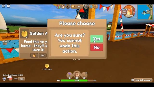 TRADING 500+ APPLES TO THE GOLDEN APPLE BASKET IN WILD HORSE ISLANDS! ROBLOX! смотреть онлайн