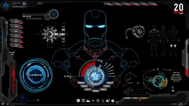 JARVIS Interface Customization for Windows 10 смотреть онлайн
