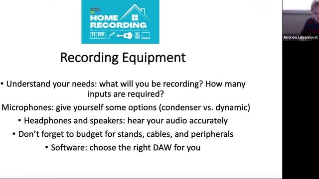 NWC Webinars: Home Recording смотреть онлайн