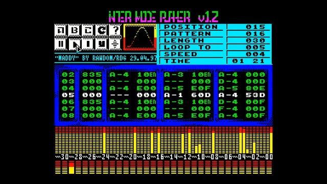 Inter Mode Player 1.2 - Red Limited Drunkards Group [#zx spectrum AY Music Demo] смотреть онлайн