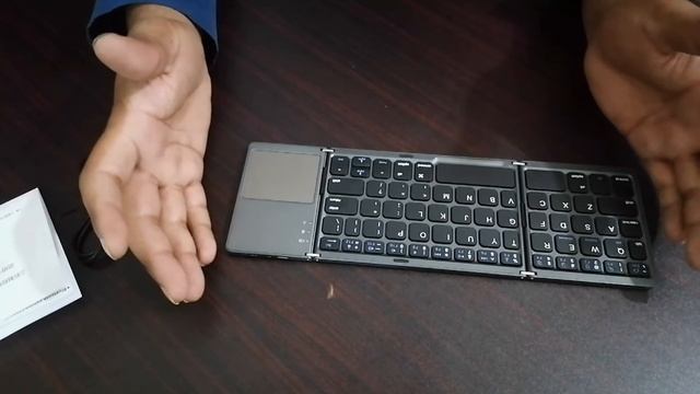 BT-033 Mini Folding Keyboard Touchpad Bluetooth 3.0 Wireless Keypad For Windows Android Ios смотреть онлайн
