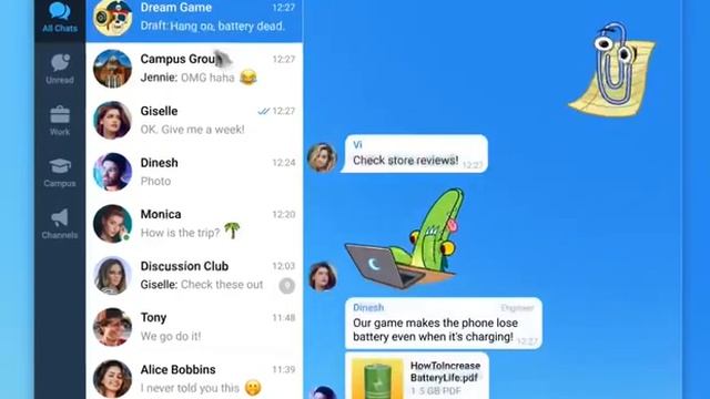 Telegram apps are standalone and synced with the cloud смотреть онлайн