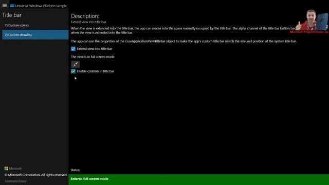 How to Change Titlebar StatusBar of an App #Sample Win10 смотреть онлайн