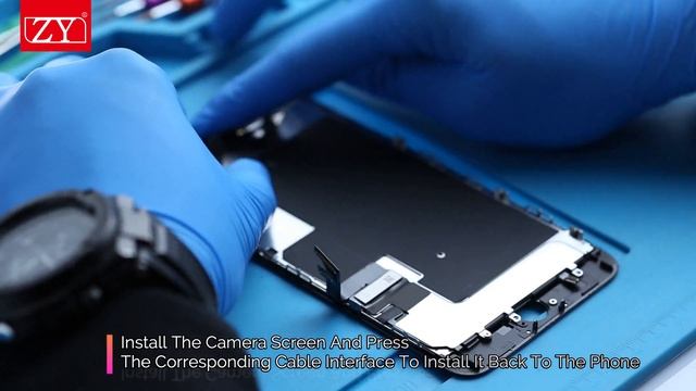 ZY LCD Factory -- 8Plus LCD Screen Replacement Installation Video смотреть онлайн