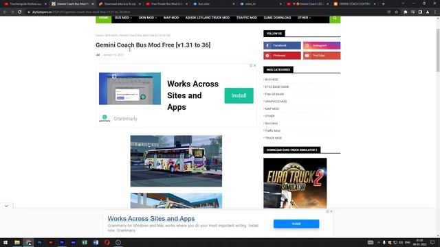 🔥HOW TO INSTALL NEW TN GEMENI COACH BUS FOR EURO TRUCK SIMULATOR 2🔥/💥TAMIL💥/BUS SIMULATOR TAMILNADU смотреть онлайн