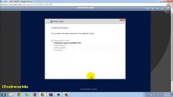 How to install Windows in Vultr VPS (Windows Custom ISO)