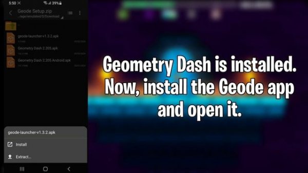 How to download & install GEODE in Geometry Dash 2.205 Android! (Works for both normal and pirated)