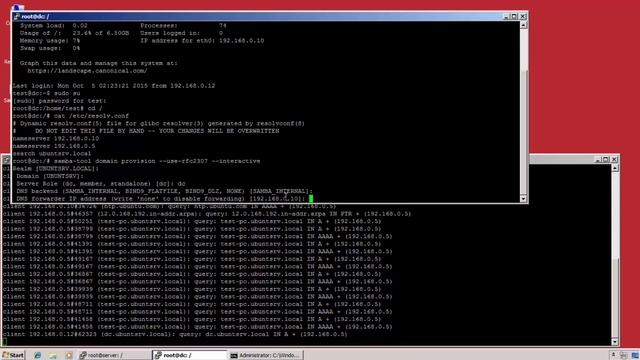Ubuntu 15.04 Samba AD Domain Controller [türkçe anlatım] #01 смотреть онлайн