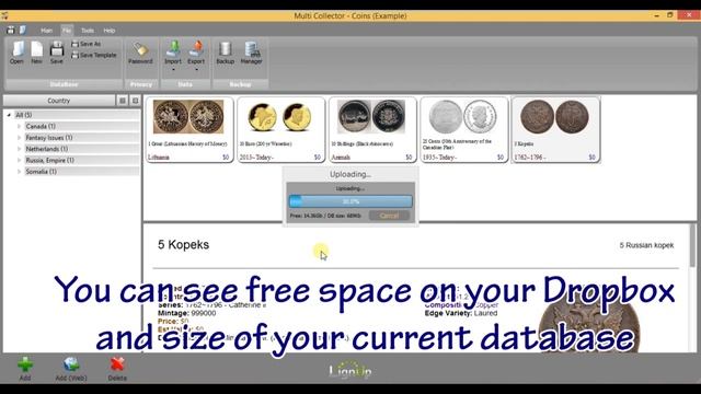 LignUp Multi Collector dropbox export import guide смотреть онлайн