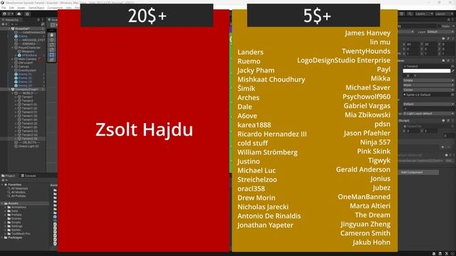 Vampire Survivors in Unity Tutorial Episode 39 Selecting character to play смотреть онлайн