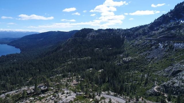 Donner Pass and the China Wall, 2017 CA - HD 4K drone video смотреть онлайн
