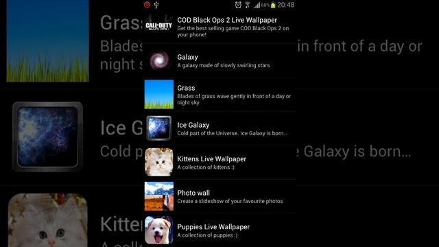 Cute Kittens Live Wallpaper Android App (old version) смотреть онлайн