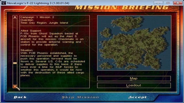 F-22 Lightning 3: Campaign 1 Mission 2 (Guardian) Briefing смотреть онлайн