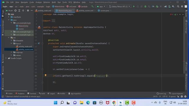 Login App in Android смотреть онлайн