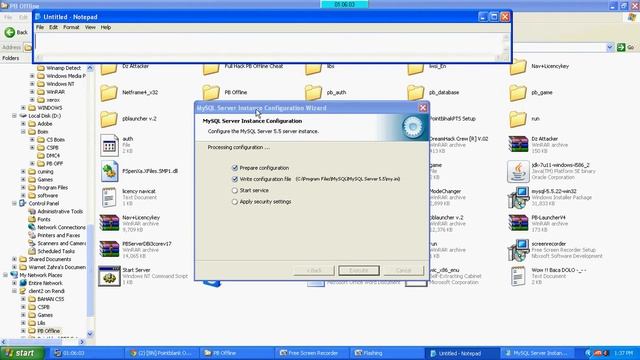 instalasi PB offline window XP смотреть онлайн