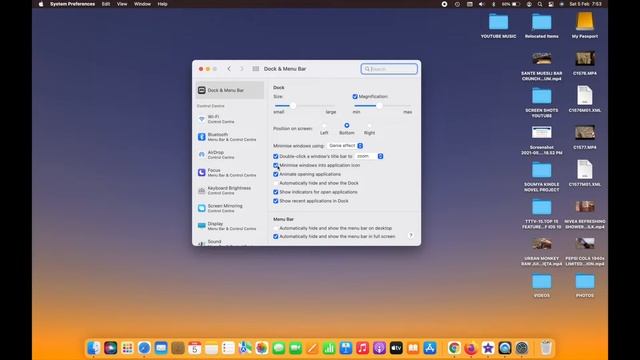 HOW TO ENABLE OR DISABLE MINIMISE WINDOWS INTO APPLICATION ICON IN MACOS MONTEREY 12.1 смотреть онлайн