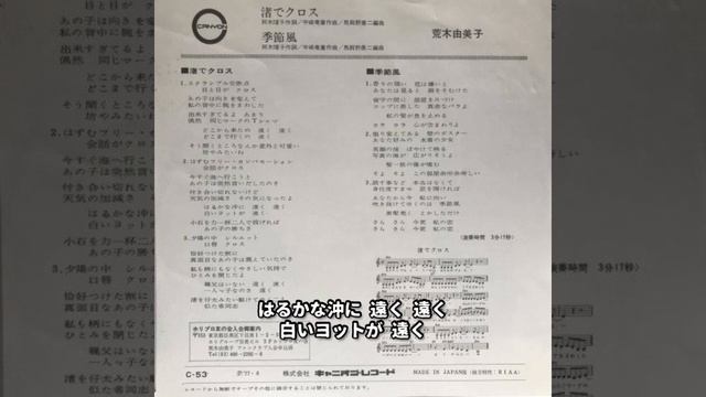 荒木由美子「渚でクロス」。GarageBandで伴奏を作り歌いました。カバー 東城有馬。原キーよりプラス3してます。 смотреть онлайн