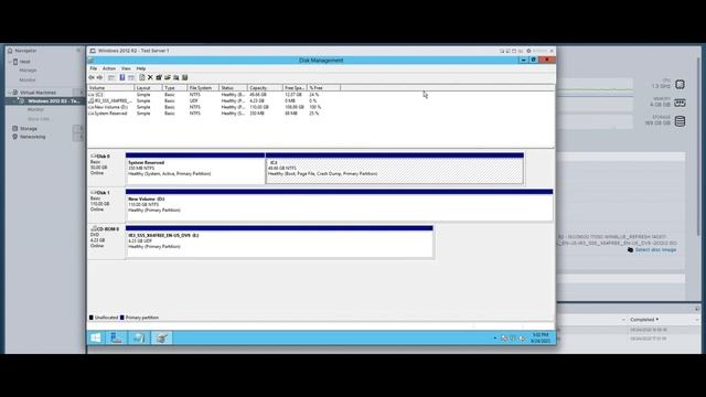 Extend Disk size on VMware Guest Server (Windows 2012 R2) смотреть онлайн