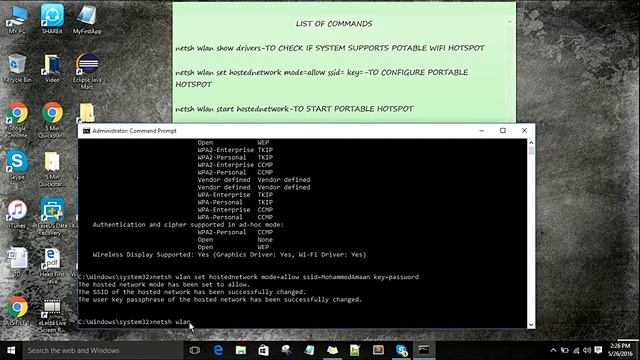 Turn Windows 10 laptop Into Portable Hotspot 2016 смотреть онлайн