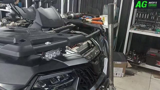 Монтаж мигалок (СГУ) на новый CF MOTO CFORCE 600 EPS для мотобат ДПС ОБ№2 в AVER's GARAGE. смотреть онлайн
