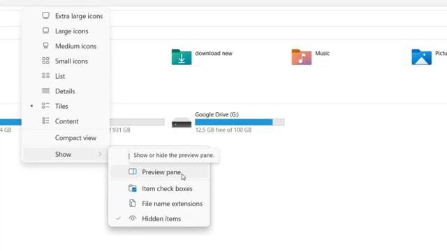 How to Show Preview pane in Windows 11 смотреть онлайн