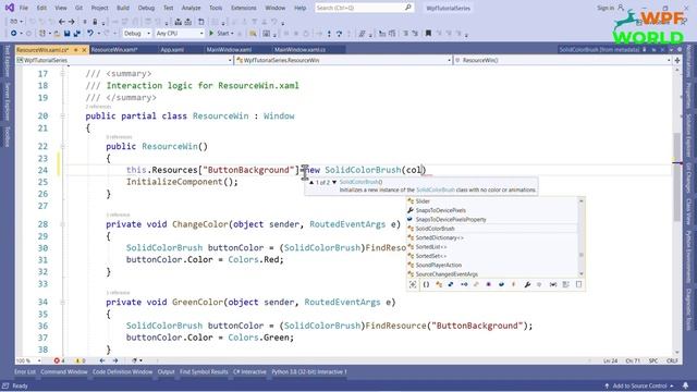 Understanding Resources in WPF | Types of Resources | Static Resources | Dynamic Resources смотреть онлайн