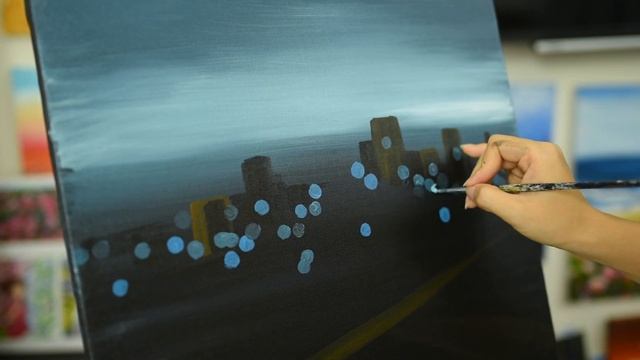 Rainy Window Painting / Blurry Bokeh Painting Tutorial смотреть онлайн