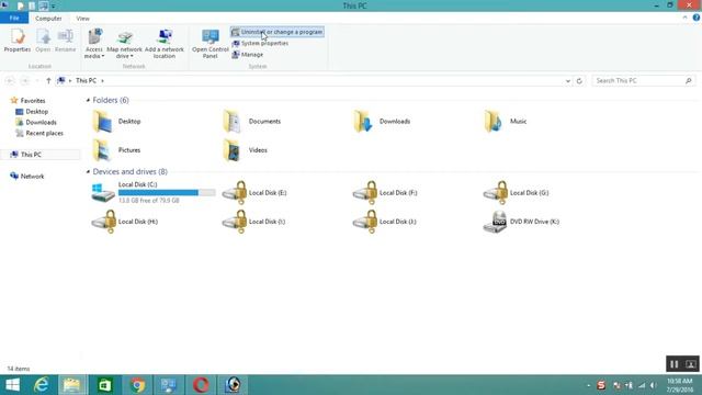 How to Uninstall Program Form Your PC Windows 8.1 | XeHelp смотреть онлайн