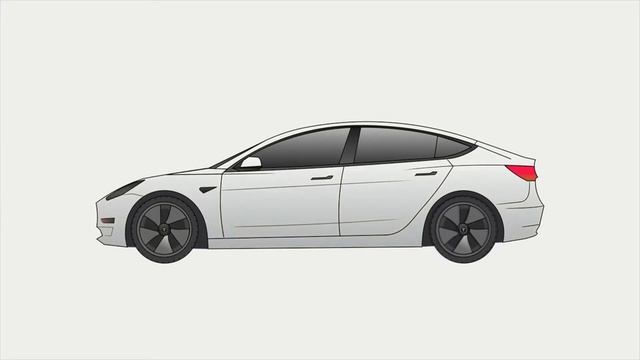 Tesla Model 3 Drawing by Keynote | BGM designed смотреть онлайн