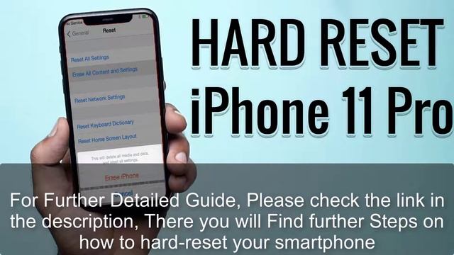 Hard Reset iPhone 11 Pro | Factory Reset Remove Pattern/Lock/Password (How to Guide) смотреть онлайн