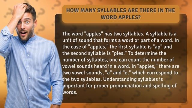 How many syllables are there in the word apples? смотреть онлайн