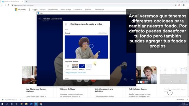 🌅 CAMBIAR FONDO videollamada SKYPE Windows 10 смотреть онлайн