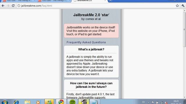 How to jailbreak iphone/ipod touch NO COMPUTER!!!!!! смотреть онлайн