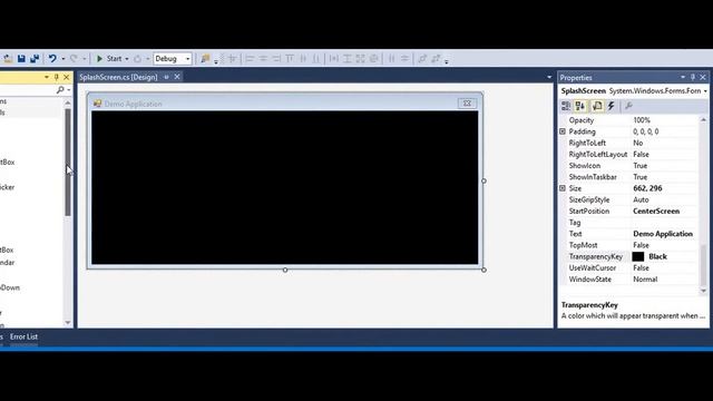 Transparent Windows Form - Visual Studio 2013, C# смотреть онлайн