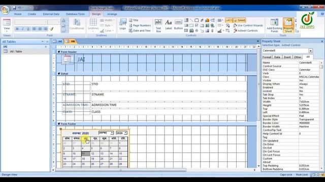 How To Use ActiveX Control In MS Access Table | ActiveX Calender Control Ko Kaise Use Karen смотреть онлайн