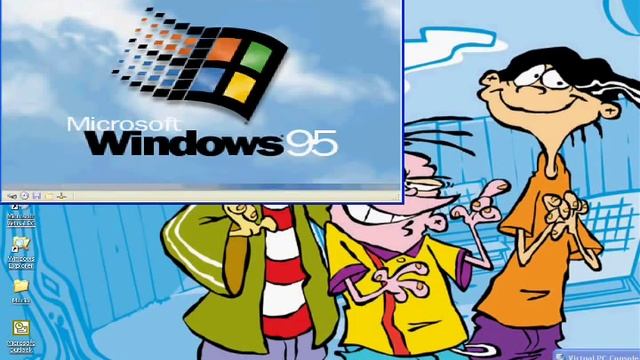 Windows 95 in Virtual PC 2007 смотреть онлайн