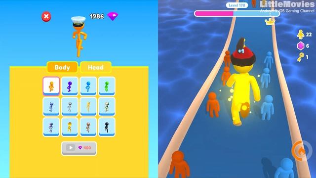 Tall Man Run | Giant Rush - All Level Gameplay Android,iOS - NEW BIG APK UPDATE смотреть онлайн