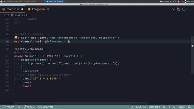 Tutorial Dasar Actix-Web #4 - HttpServer & HTTPS смотреть онлайн