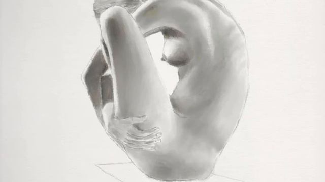 Croquis de nu jeune femme Réalisé sur iAd pro avec Procreate смотреть онлайн