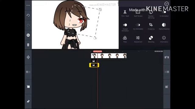 How to make Gacha characters blink in KineMaster IOS!!! смотреть онлайн
