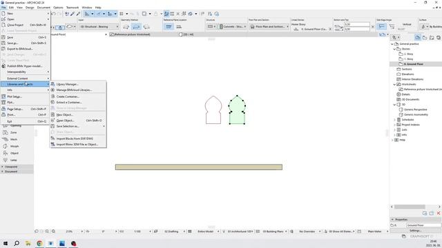 Islamic style window opening in ArchiCad - Part 2 / 1 смотреть онлайн