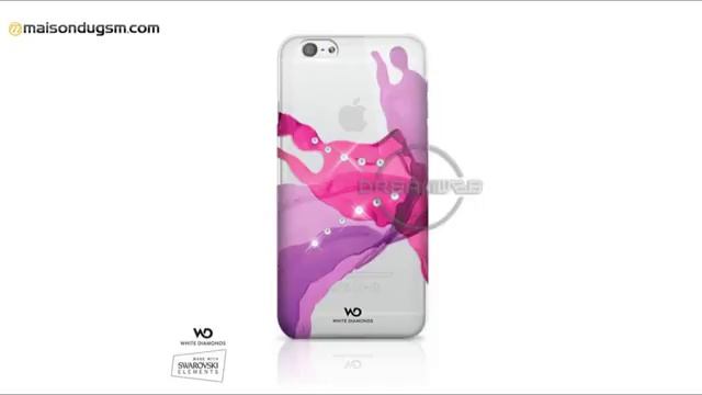 Coque avec Cristaux Swarovski Modèle Liquids White Diamonds Apple iPhone 6 Rose смотреть онлайн